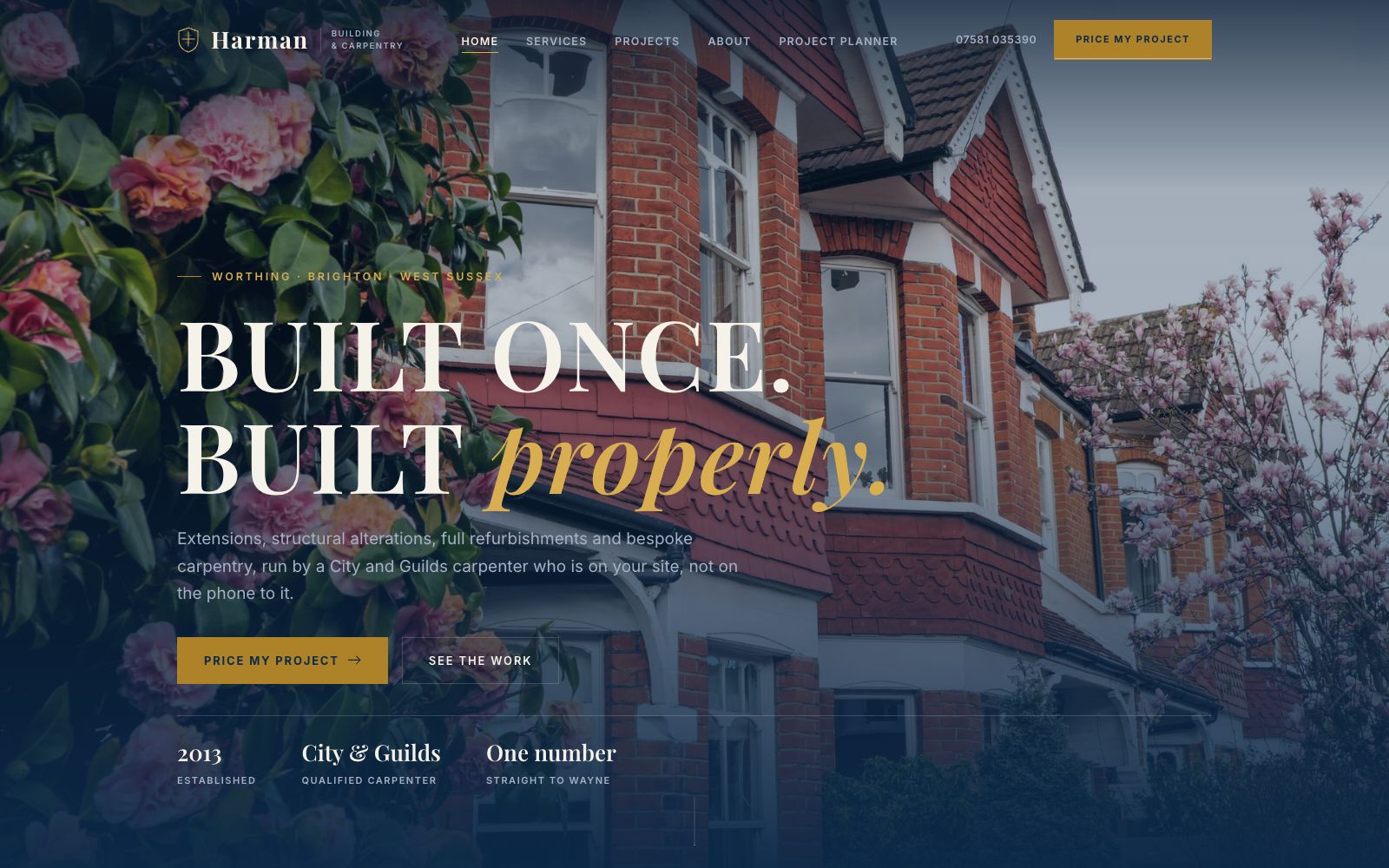 The Harman Building & Carpentry home page